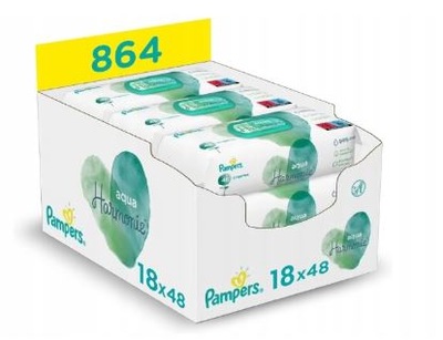 pampers sensitive chusteczki nawilżane sextet 6x56 szt