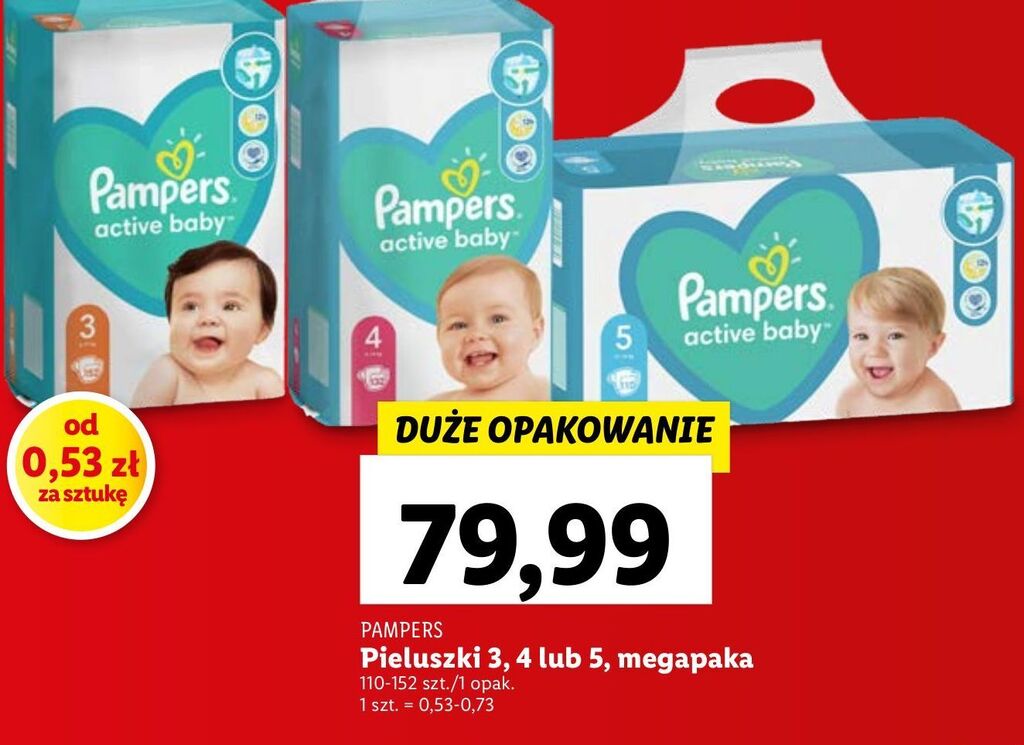 pampers konkurs miesieczny zapas pieluch ile