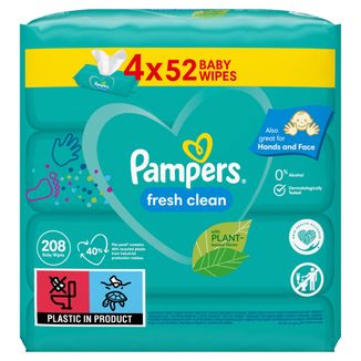 pampers aqua pure chusteczki nawilżające 14x