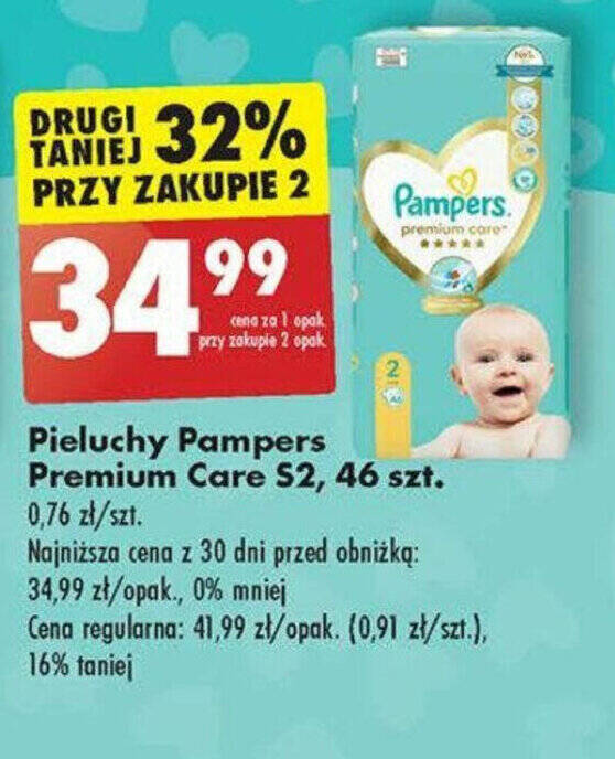 pampers premium 4 cena