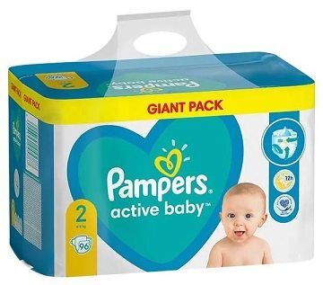 pampers niebiesko-zielone