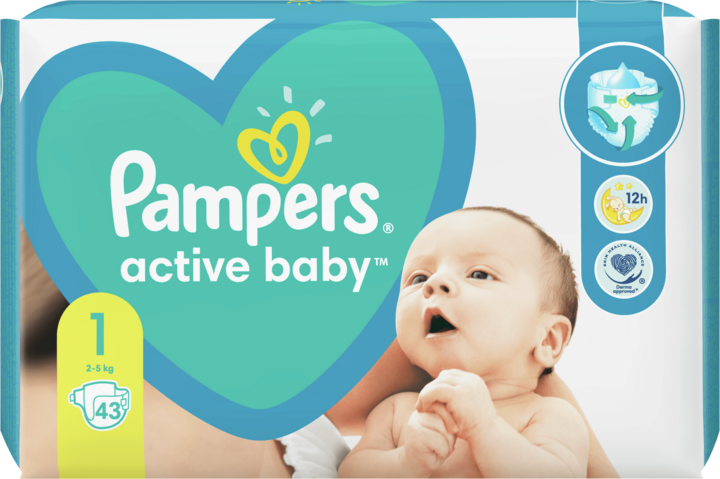 pampers pieluchy active baby 3 midi 174 szt