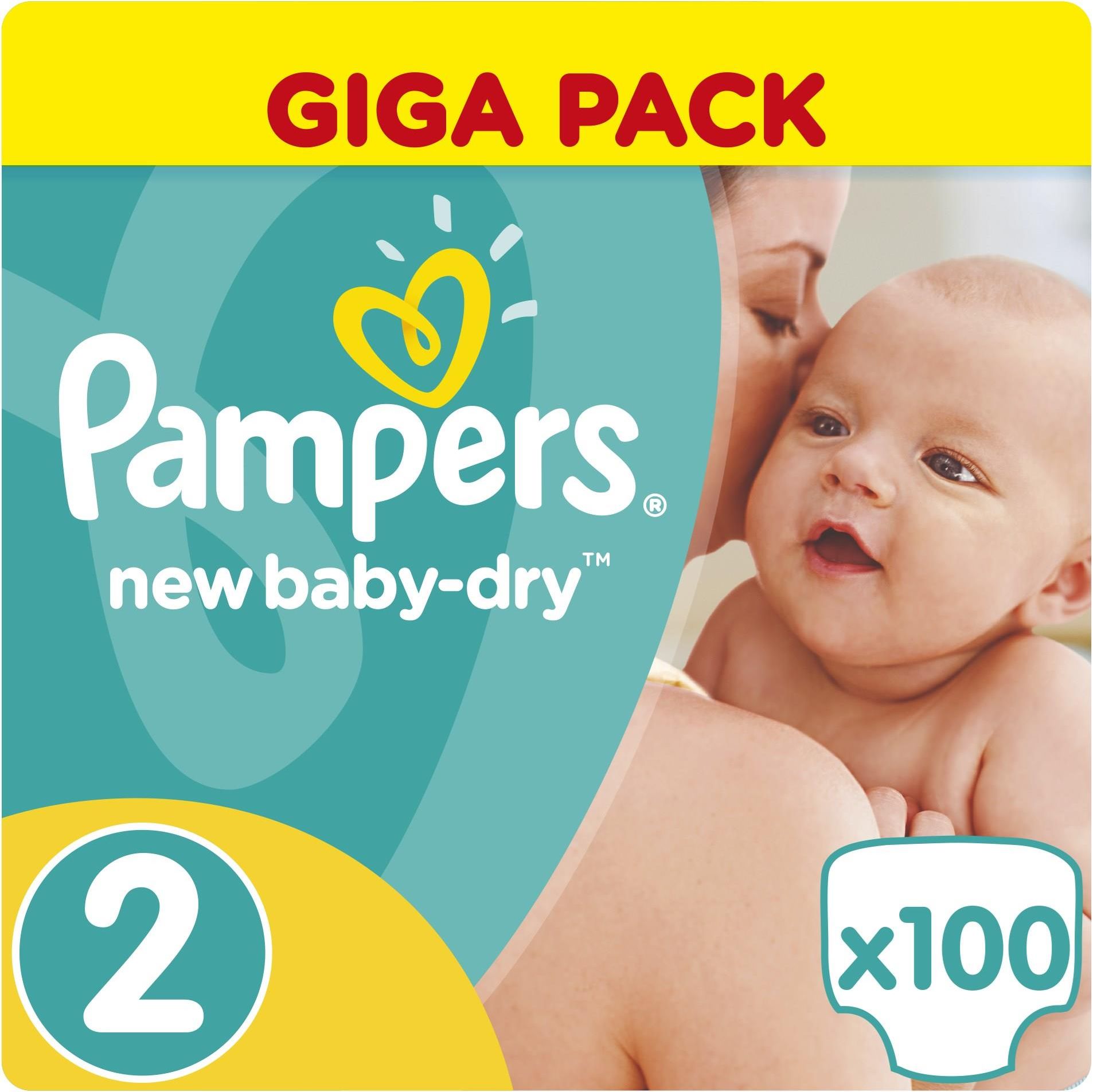 pampers new baby-dry pieluchy 2 mini 3-6 kg 80 szt