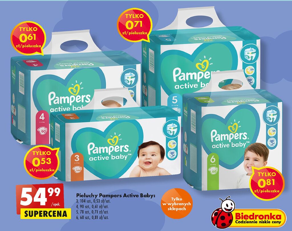 chusteczki do mycia pampers