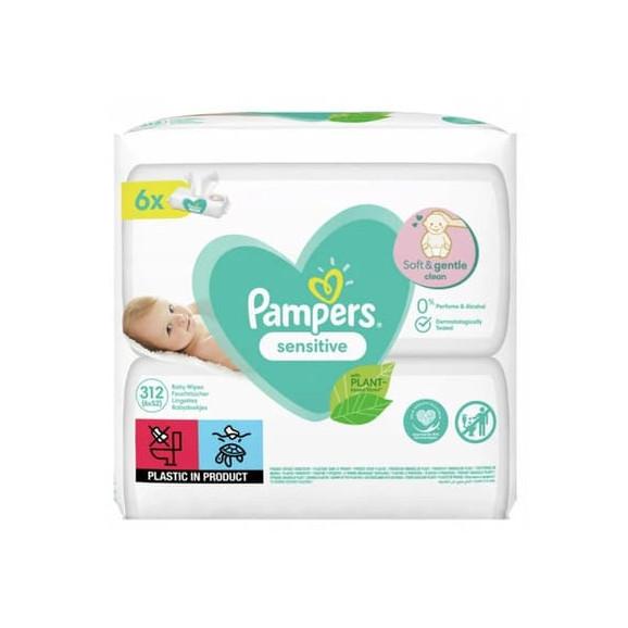 chusteczki pampers sensitive auchan 12x56