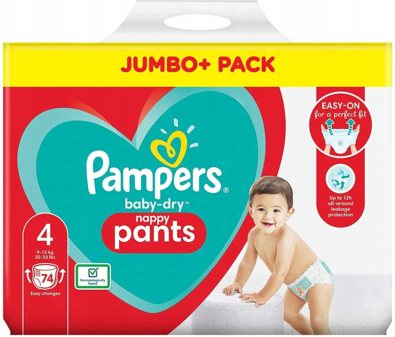 pieluchomajtki pampers 60 szt