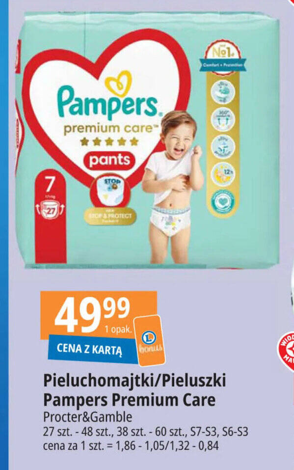 pampers premium care newborn 1 pieluszki 2-5kg 88 sztuk