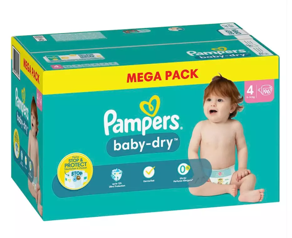 pampers baby dry 3 90 sztuk