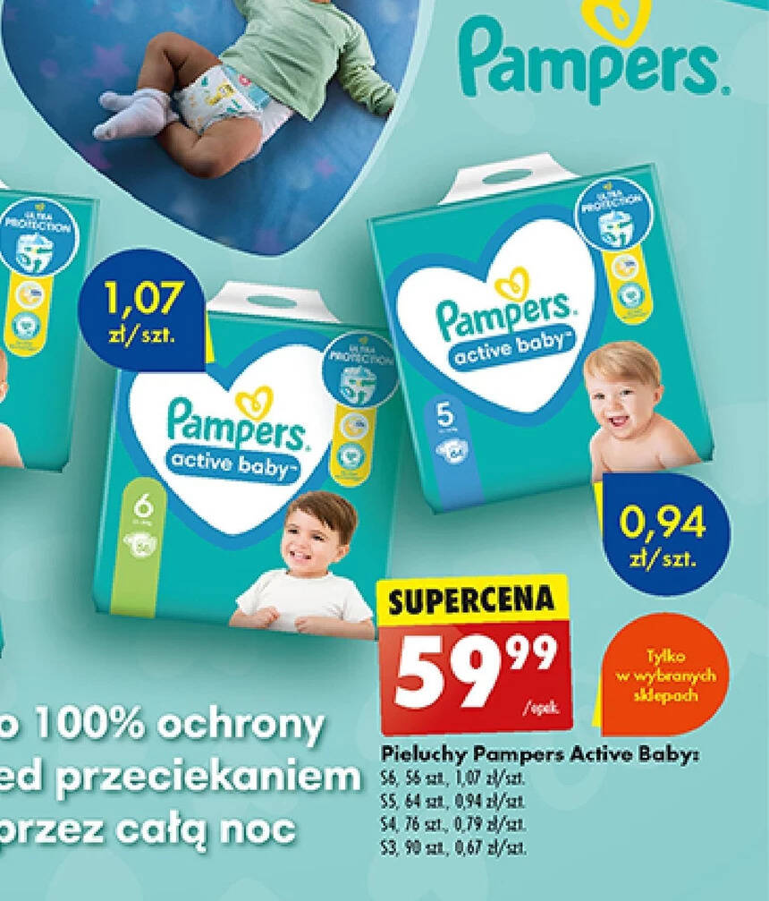 pampers active baby 6 biedronka