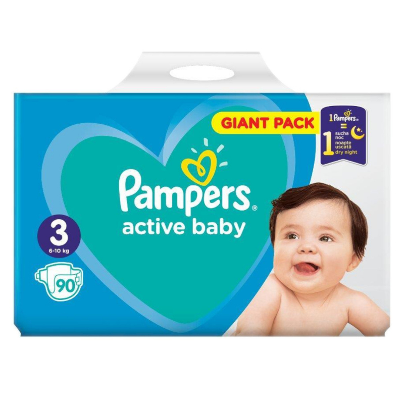 biedronka pampers active 3