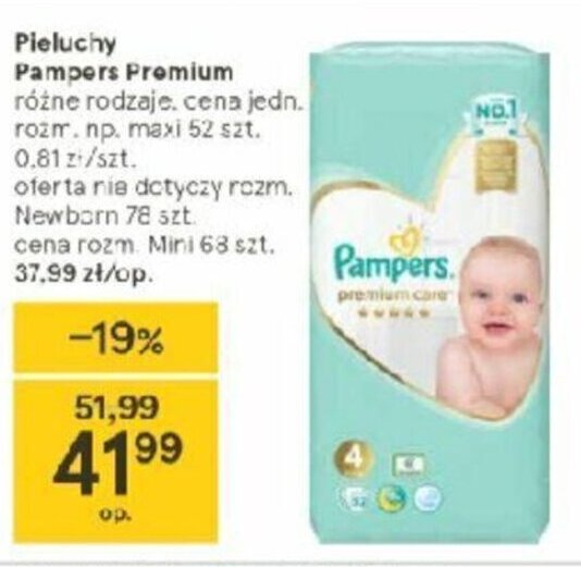 pieluchomajtki pampers 4 wyprzedaż