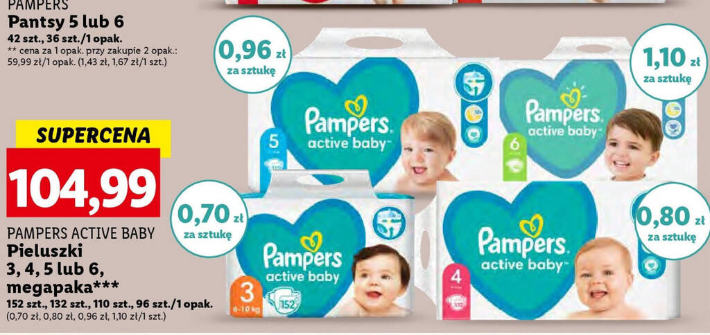 pampers active baby dry pieluchy rozmiar 3 midi 68 szt