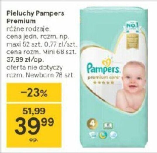 pieluchomajtki pampers 4maxi 100 sztuk