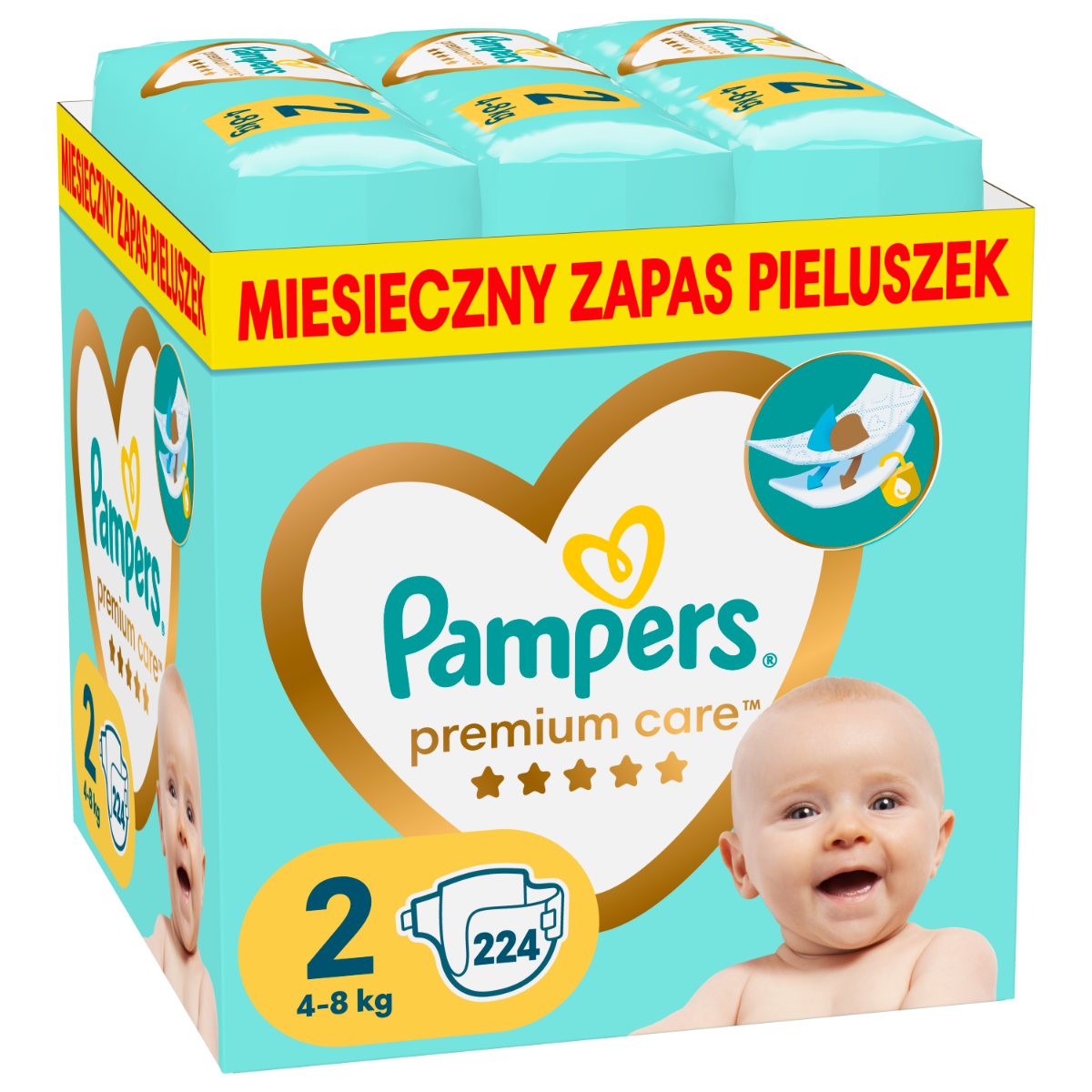 pampers premium care 1 newborn 22 szt 2-5kg