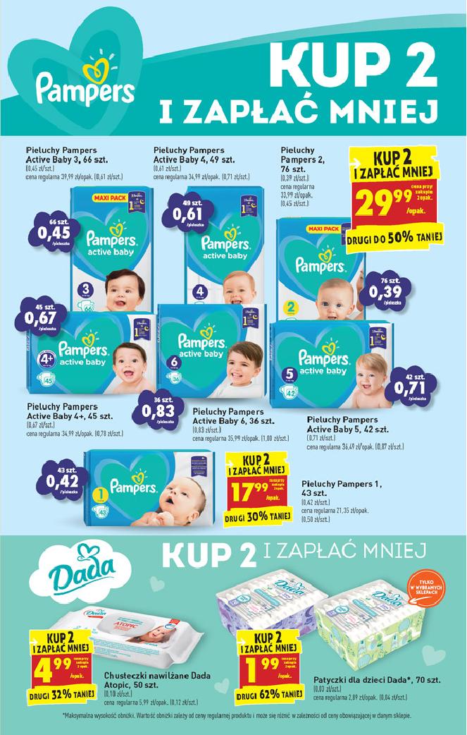 pampers 3 biedronka 104 szt