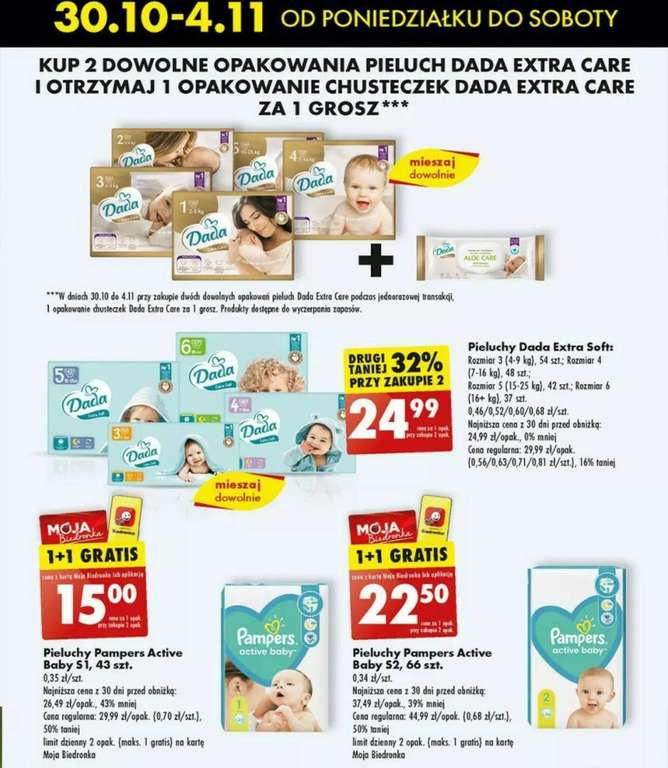 pampers premium care 1 88 szt promocja