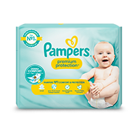 pieluchy pampers jasne niebieskie