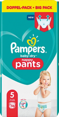 pampers 5 na ile kg