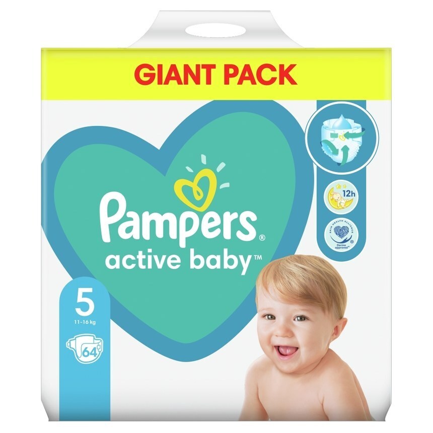 pieluchy pampers 5 active