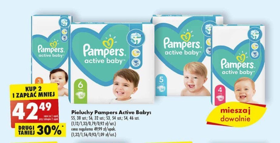 poerwsze pieluchy pampers