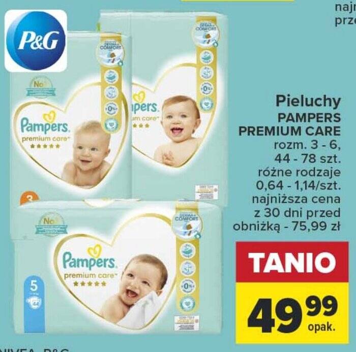 rossmann pieluchy pampers premium care