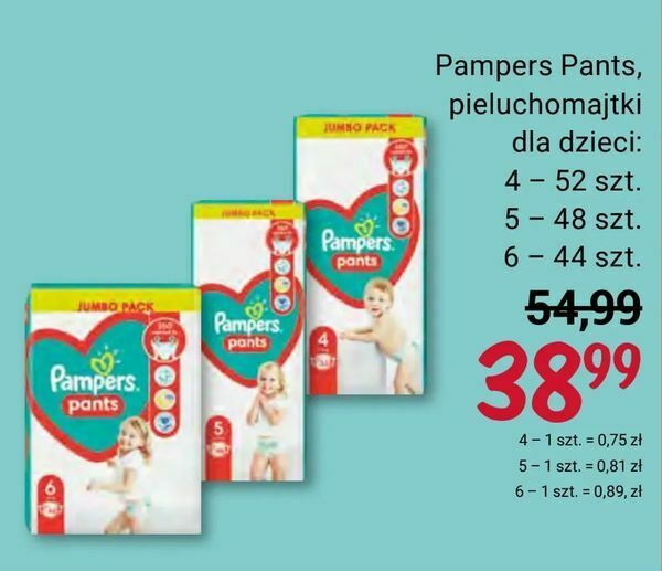 pieluchy pampers activ baby 4