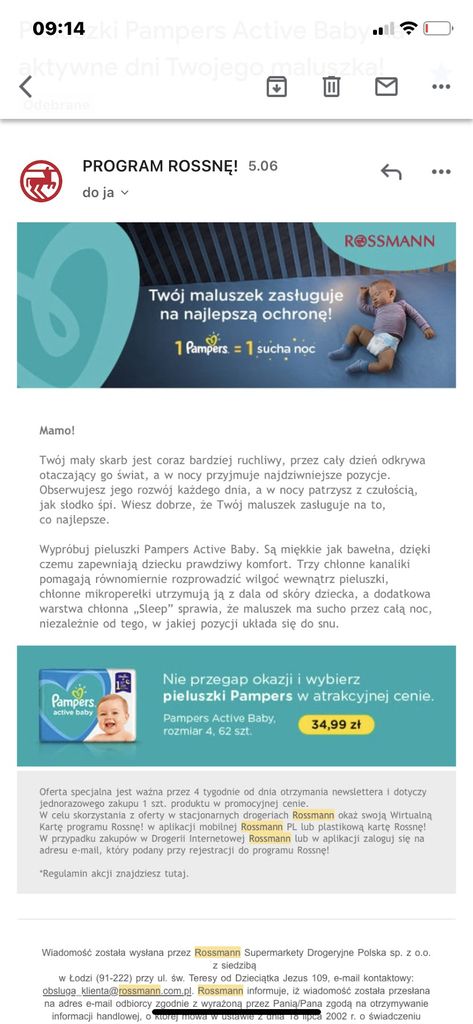 pieluchy pampers gdzie promocja