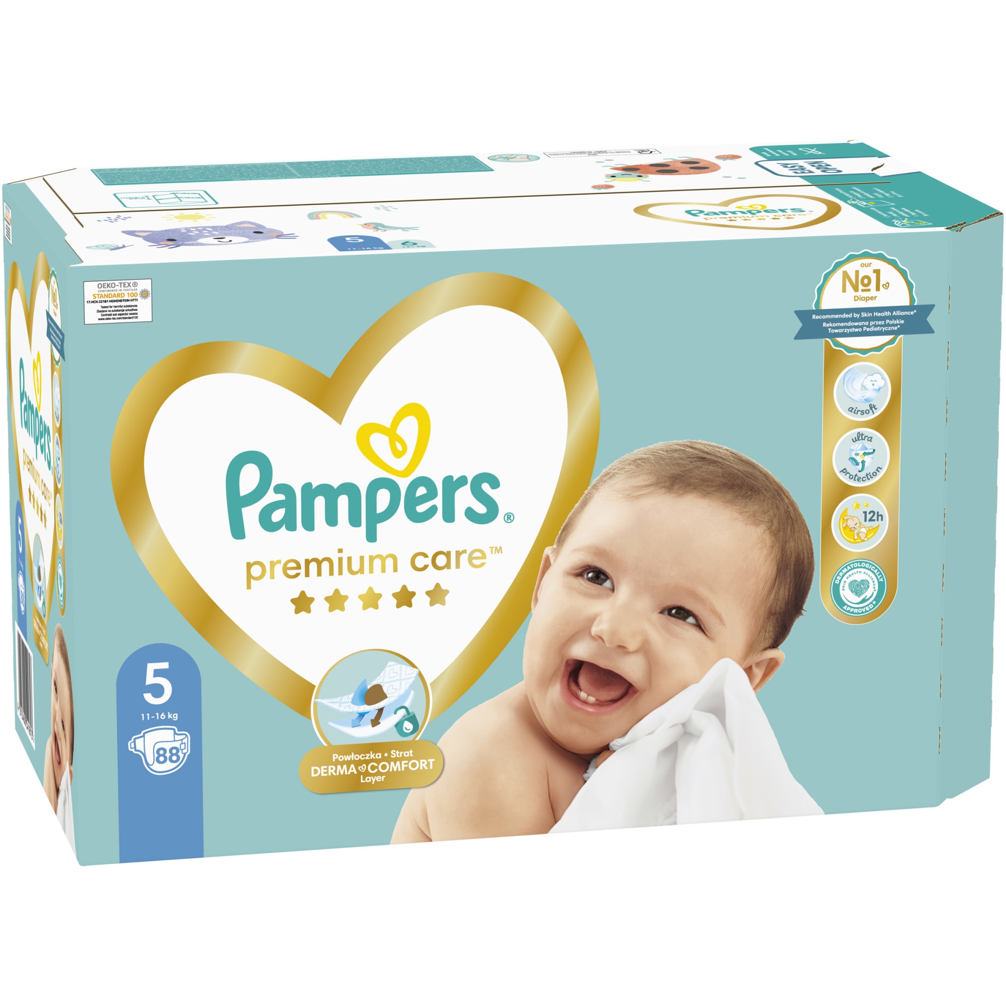 ktoś nosi 15 pieluchy pampers od 50 do