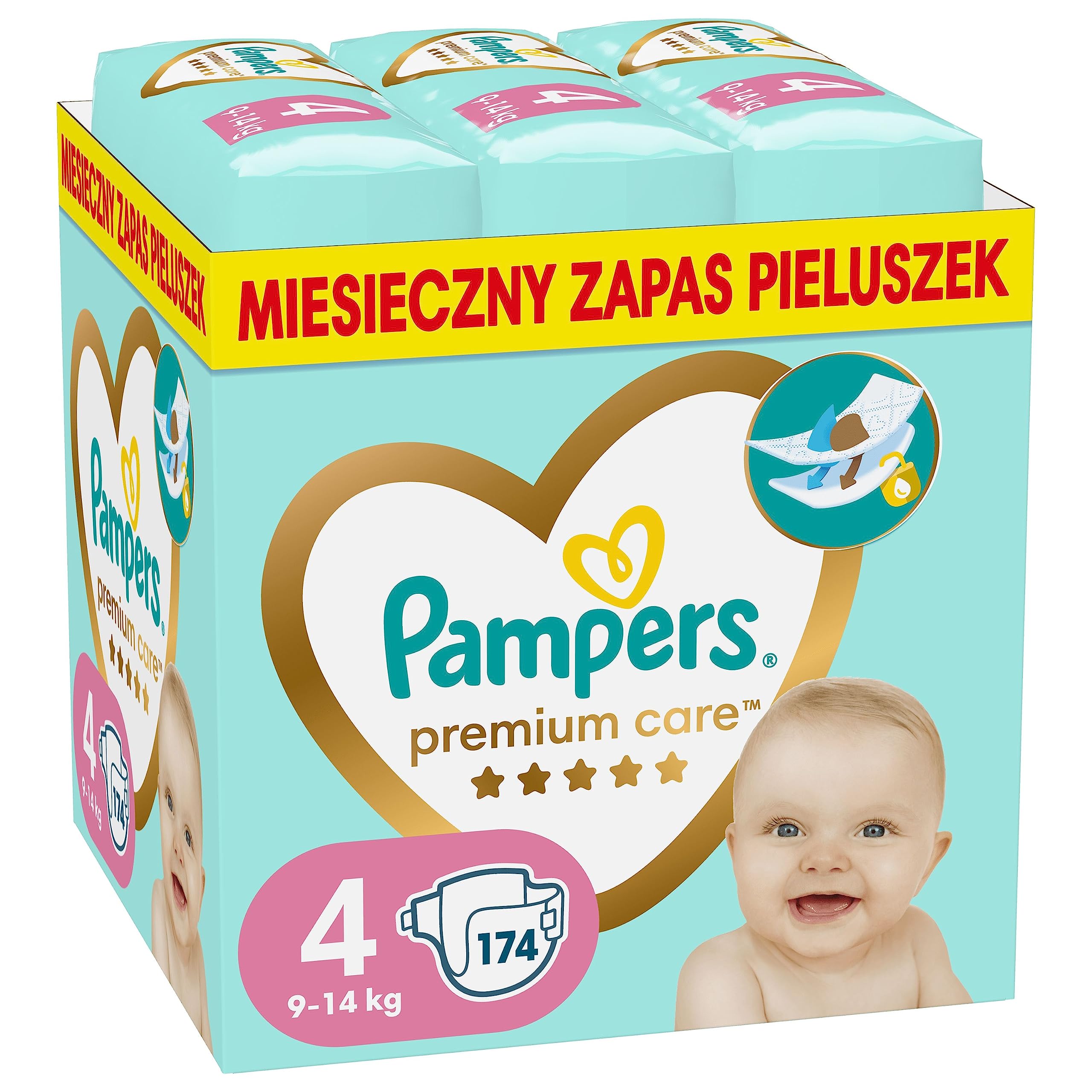 ceneo pampers care 4