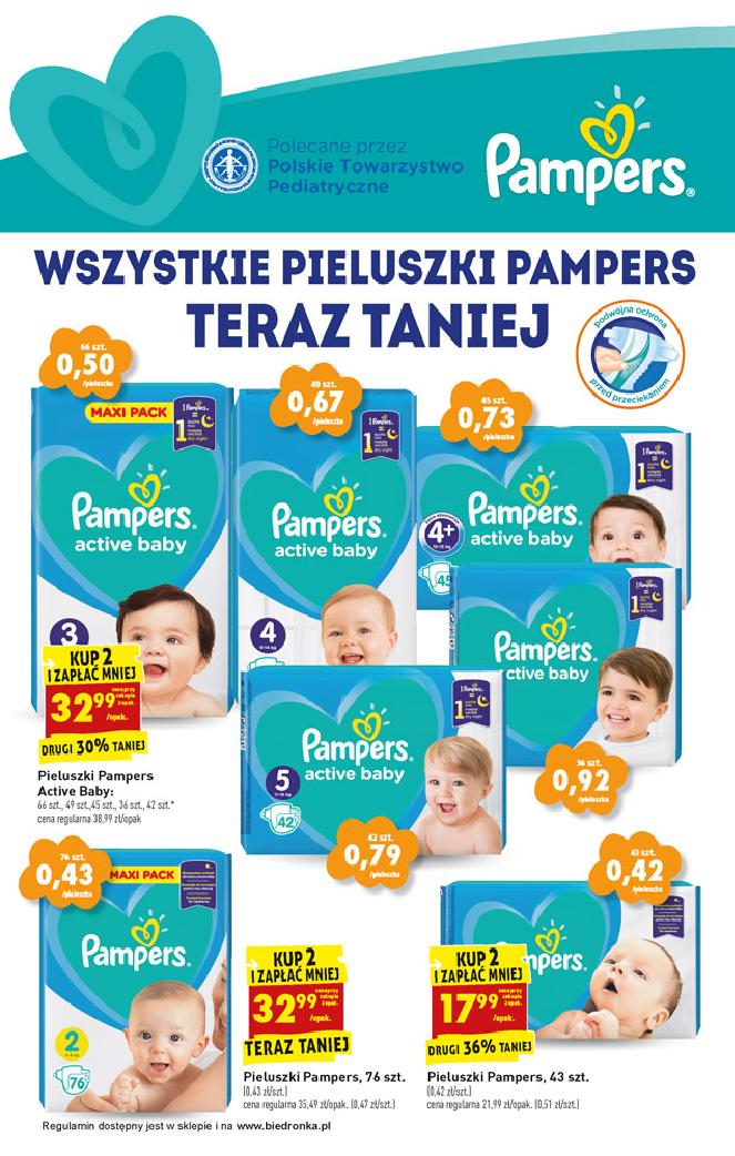 pomaranczowe pampers