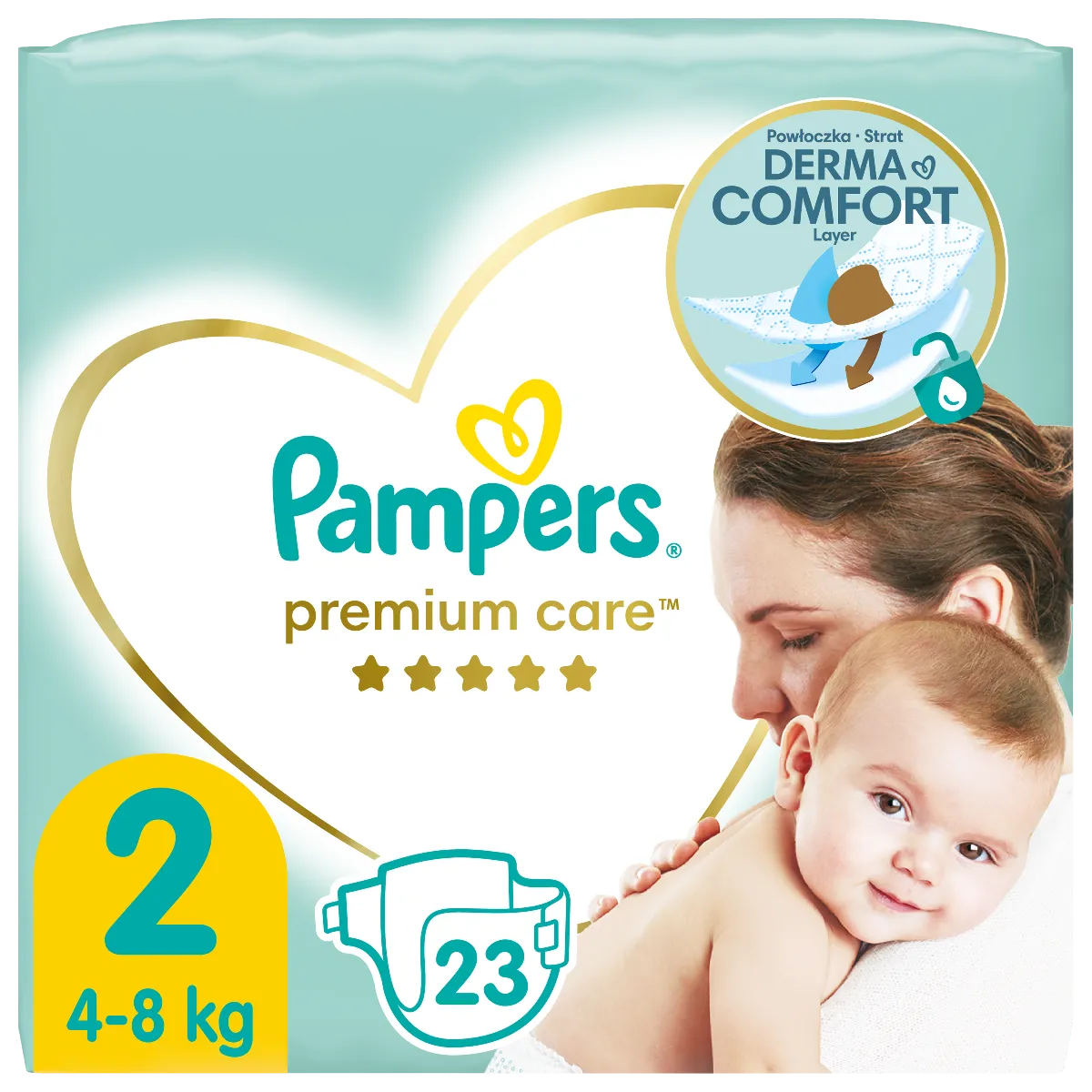 pieluchy pampers różowe i niebieskie