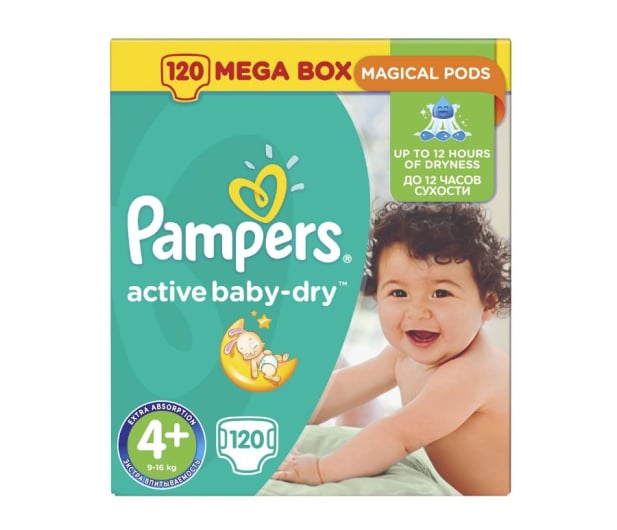 pieluchy pampers active baby mega box plus 5