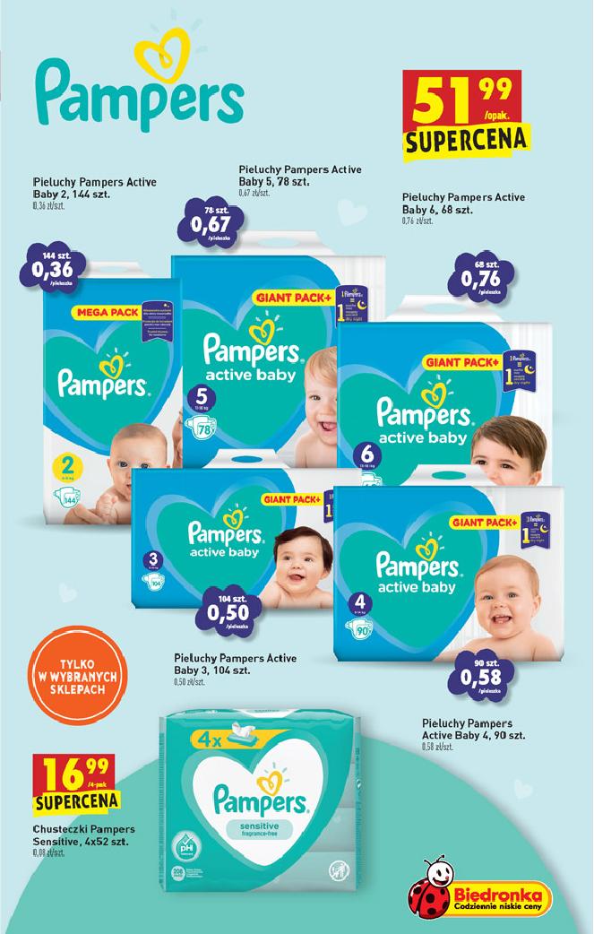 promocja na pampersy pampers 4