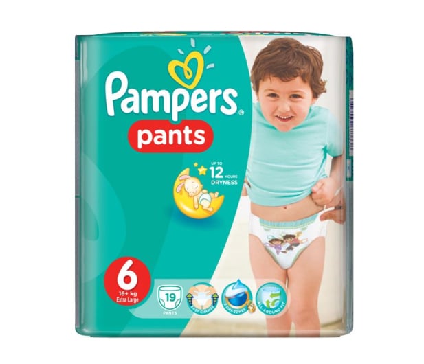 screwed plastic toy in pampers