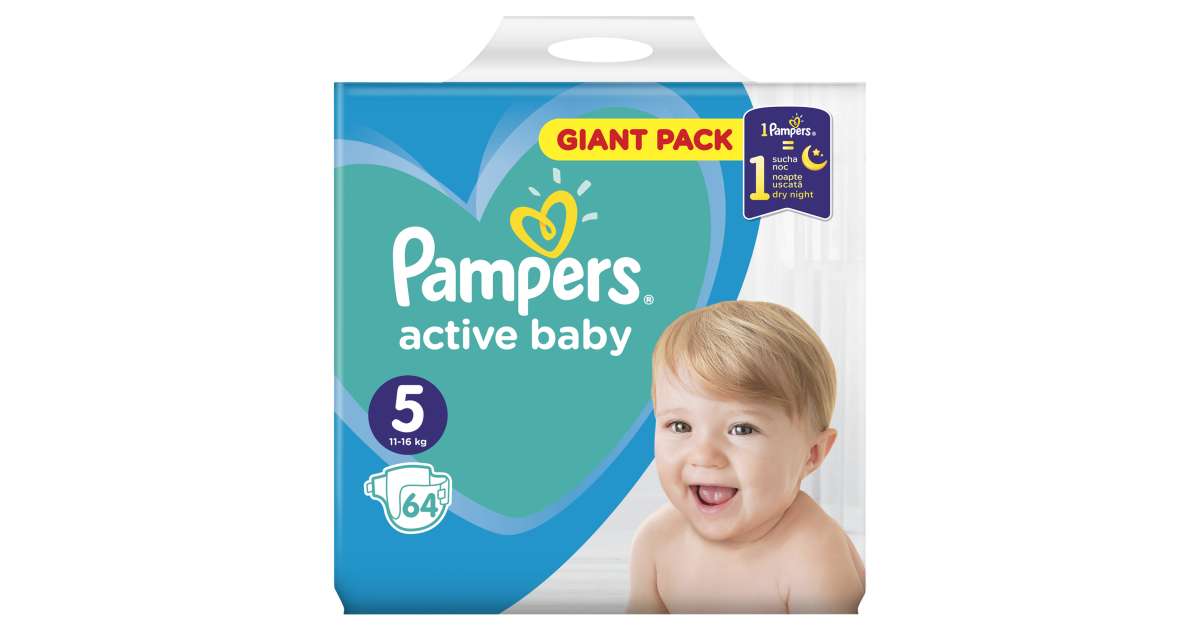 pampers active baby 4+ 120