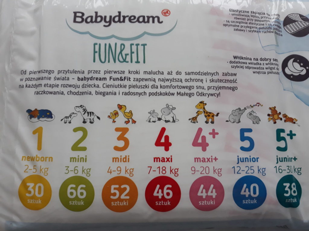 pampers 1 ile kupić pampersów