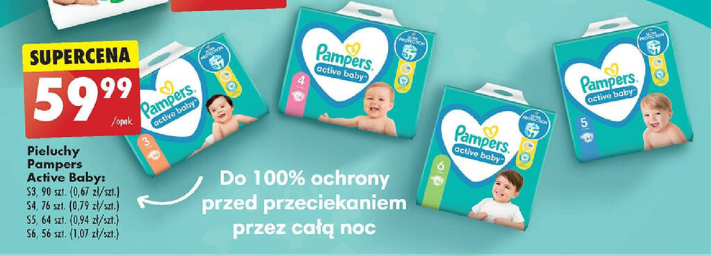 pampeesy pampers 20.szt zabka