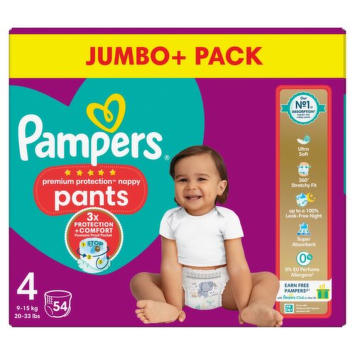 4 pieluchy pampers