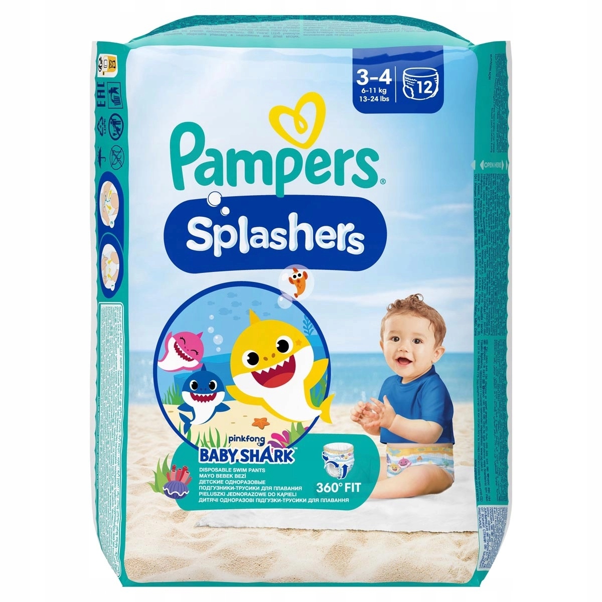 pampers w doniczce z kwiatkiem