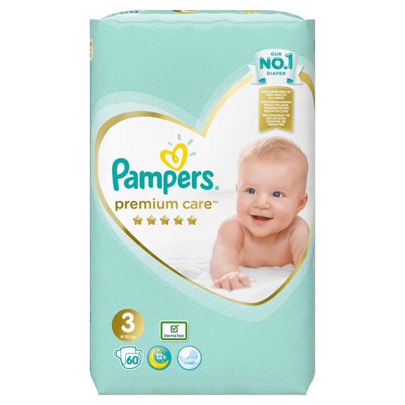 pampers premium care ile pieluszek na miesiąc