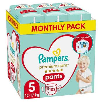 zakładanie pieluchomajtek pampers