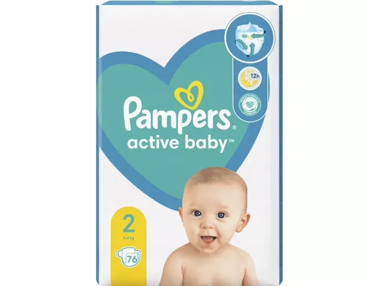 pieluchy pampers active baby mega box plus 4+