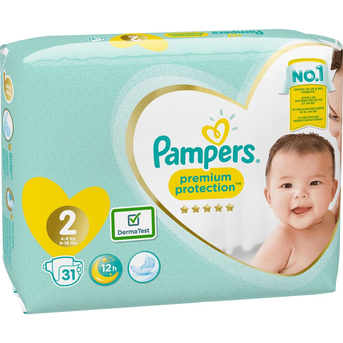 pampers baby dry nappy pants size 4