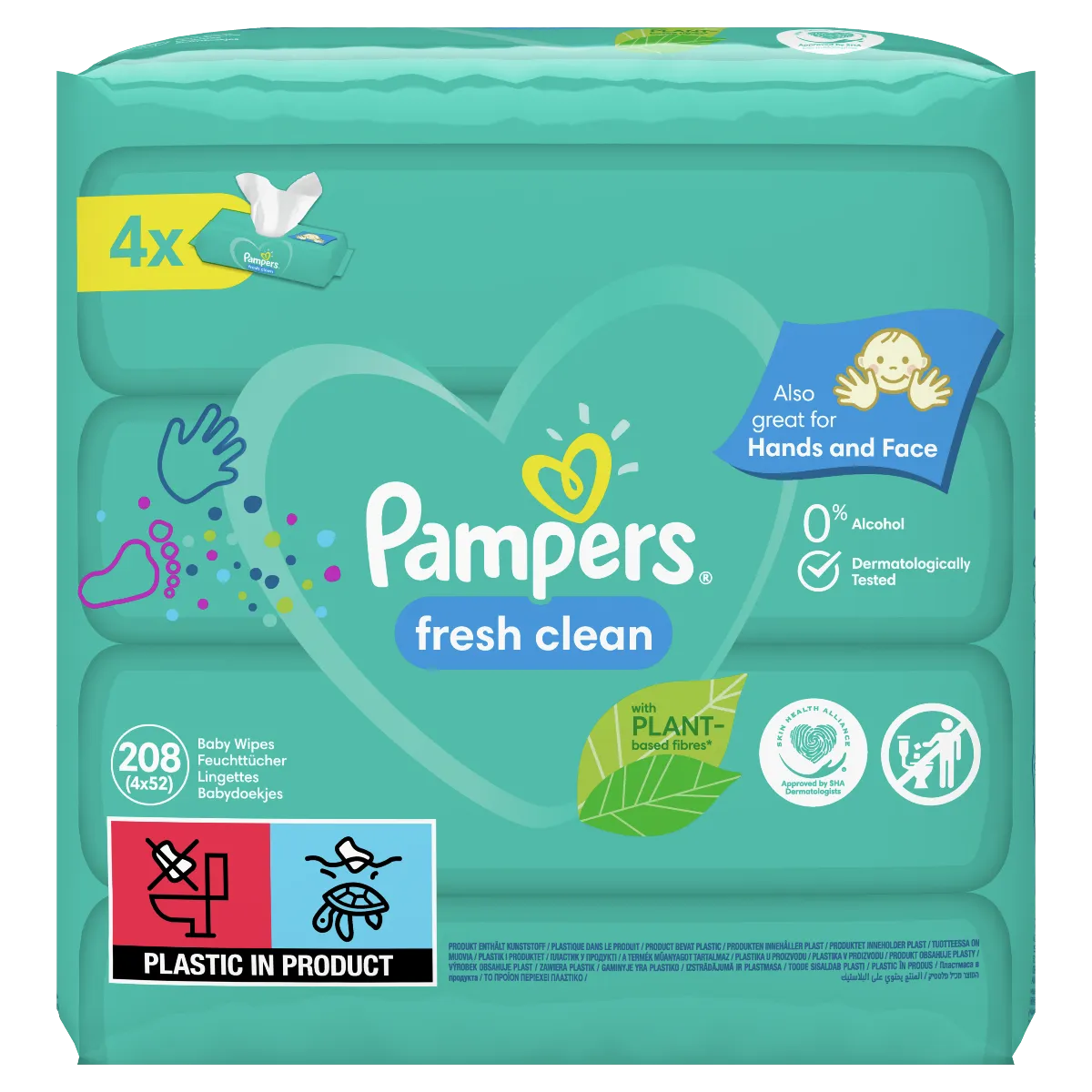 pampers fresh clean chusteczki 9 x 64 sztuki