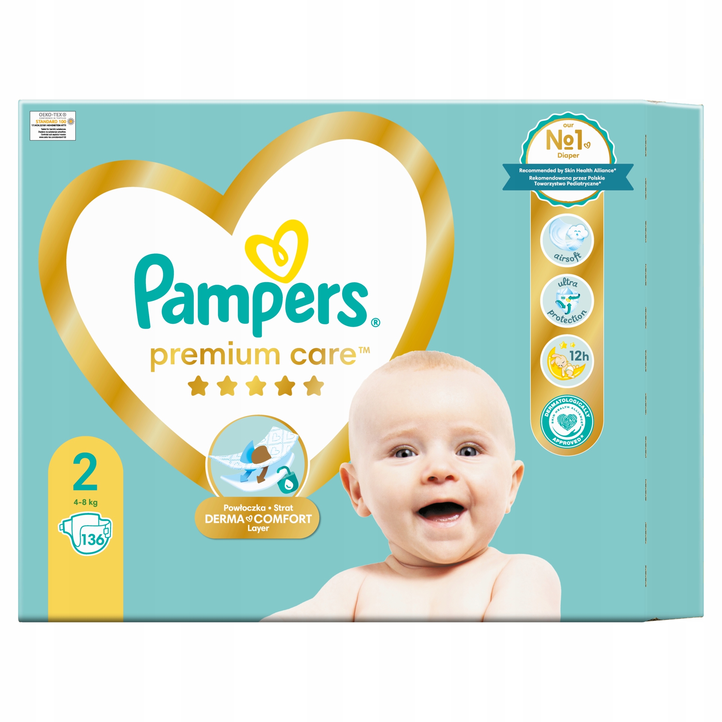 pampers dipers skład