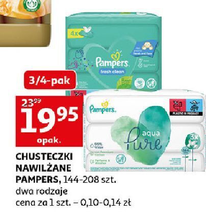 chusteczki nawilżane pampers fresh clean opinie