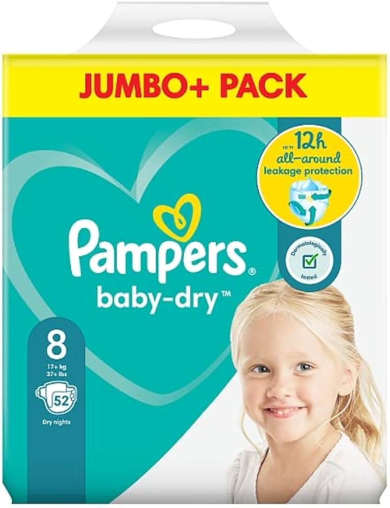 pampers size chart india