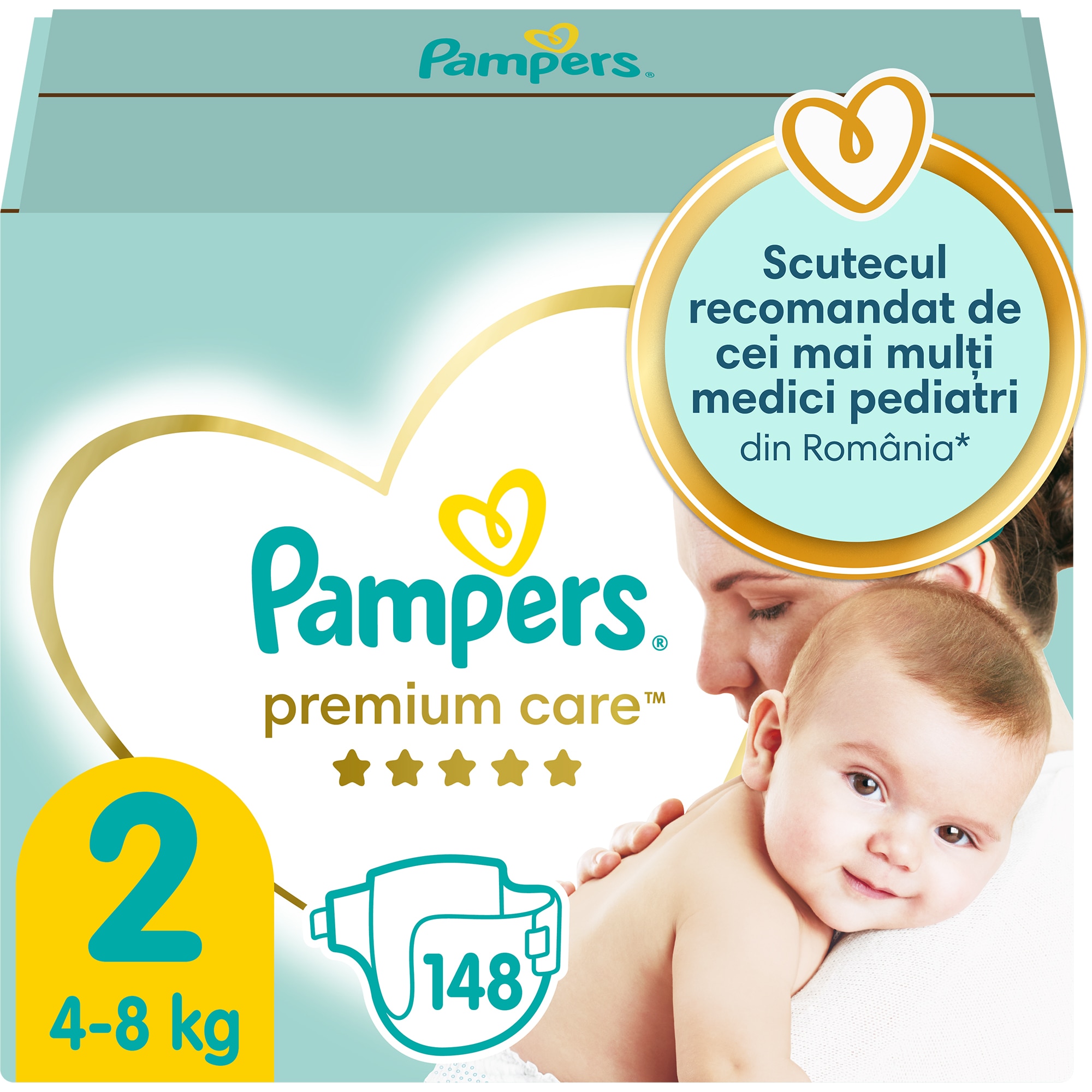 pieluchy pampers premium care xxl 4 maxi 8-14 kg 168szt