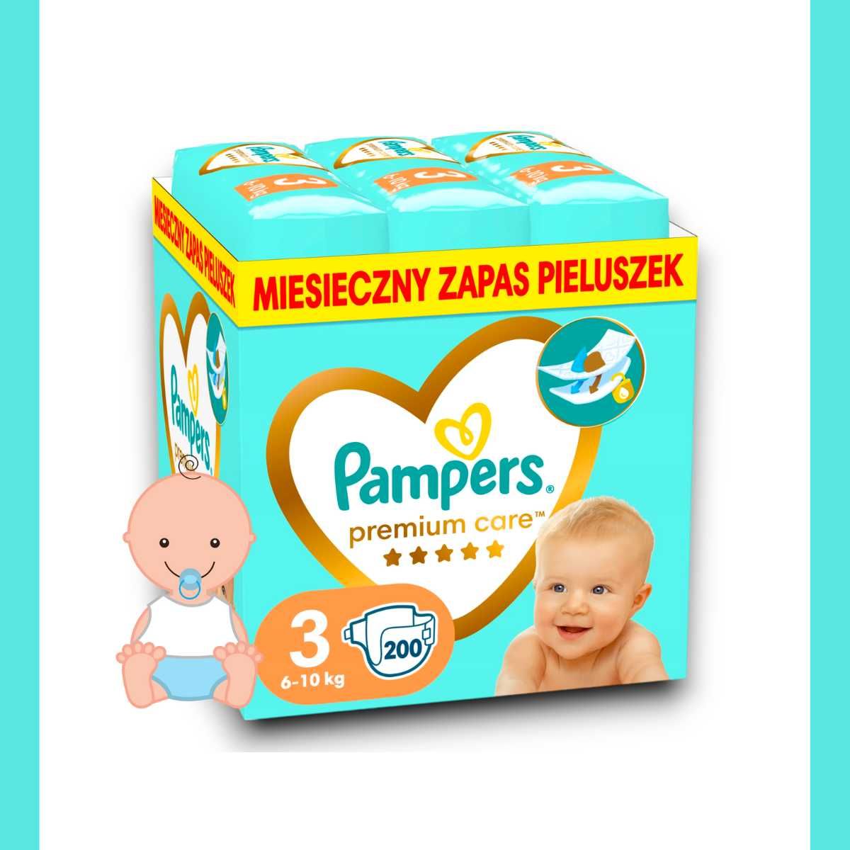 pieluchomajtki pampers jumbopack 78 szt