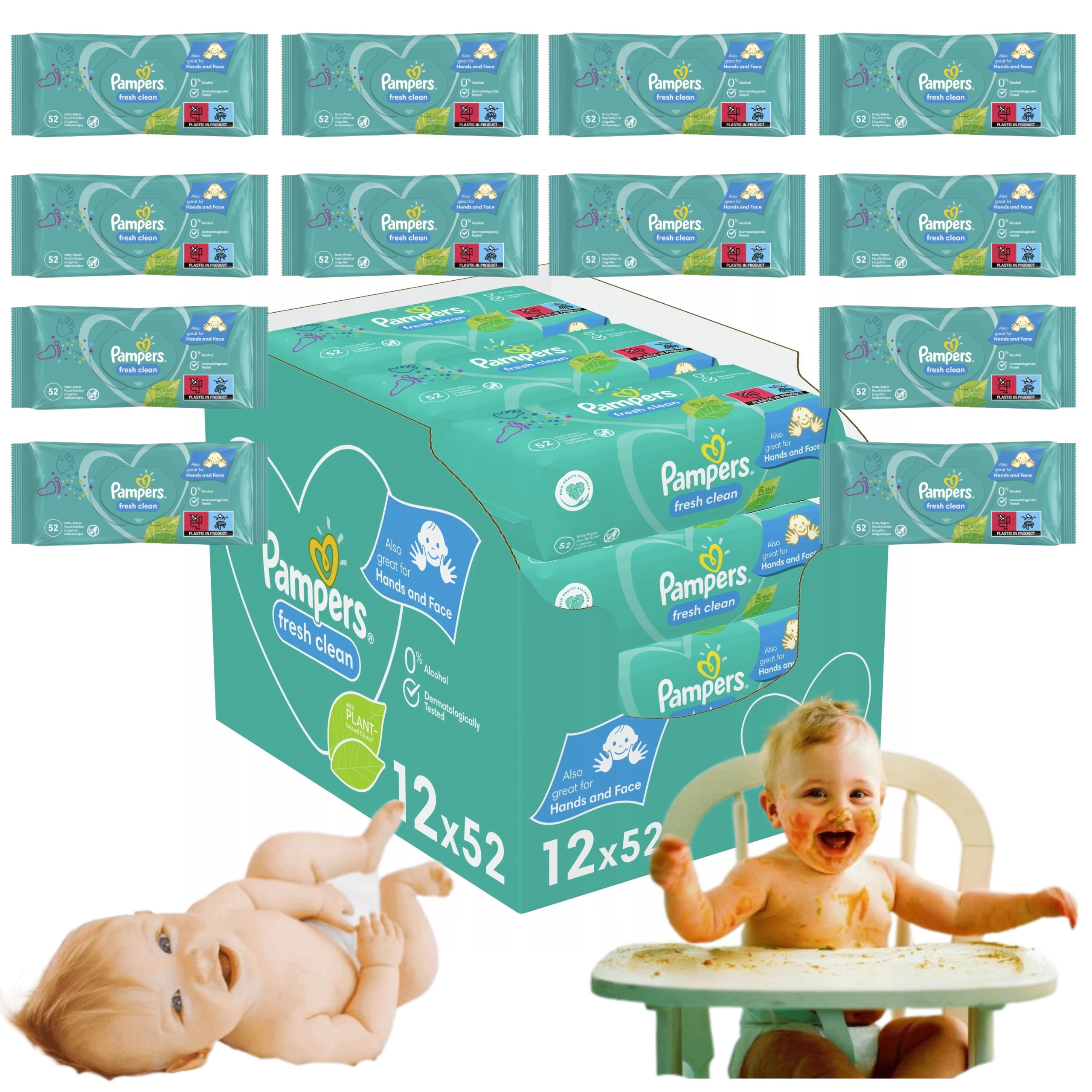 chusteczki pampers sensitive 52 szt